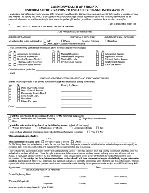 Authorization to Use and Exchange Information