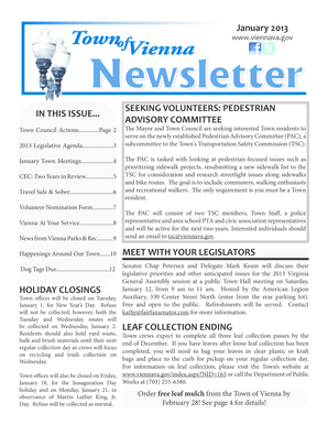 Student of the year essay - January 2013 IN THIS ISSUE SEEKING VOLUNTEERS PEDESTRIAN - viennava