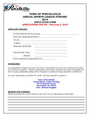 Nj road test score sheet - 2014-Sports Grant Application.doc - purcellvilleva