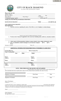 2016 1096 form - CLAIM FOR DAMAGES FORM - Black Diamond Washington