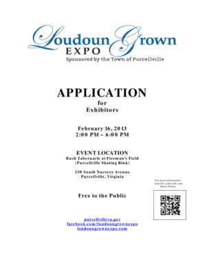 Job interview questions and answers sample - Loudoun Grown Expo APPLICATION 2013 v2 - Purcellville VA - purcellvilleva