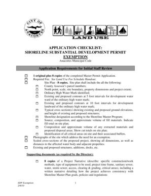 Financial calculators in excel - Shoreline Exemption Checklist - Anacortes Washington - cityofanacortes