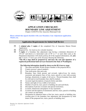 Transportation form template - Boundary Line Adjustment Checklist - Anacortes Washington - cityofanacortes