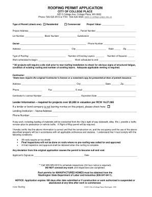 Format of cash flow statement - ROOFING PERMIT APPLICATION - cicollege-placewaus