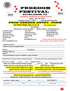 Diabetes brochure - FREEDOM FESTIVAL 2015 - Richlands Virginia - town richlands va