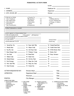 Budget worksheet pdf - PERSONNEL ACTION FORM - petersburg-vaorg