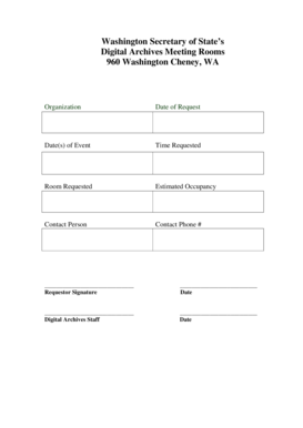 Small business company policy template - Washington Secretary of States Digital Archives Meeting - digitalarchives wa