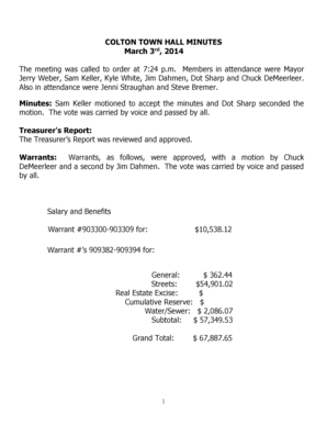 Teacher resume format pdf - COLTON TOWN HALL MINUTES March 3rd 2014 - coltonwashington