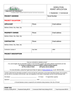 Printable shipping label template - DEMOLITION PERMIT APPLICATION - cityoffircrestnet