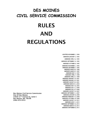 DES MOINES CIVIL SERVICE COMMISSION - desmoineswa