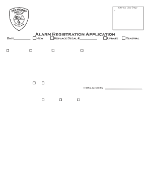 Discharge summary report - Alarm Registration Application - Des Moines WA