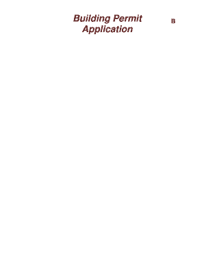 Building Permit -01 Application APPLICATION