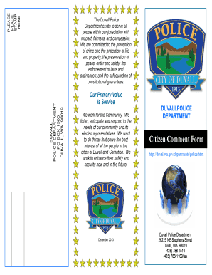 Basketball lineup template - Citizen Comment Form - Duvall WA - duvallwa