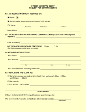 Application address format - Request for Court Records - Lynden Washington - lyndenwa