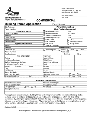 Building Division COMMERCIAL Building Permit Application