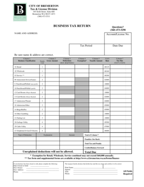 Storage contract template - BUSINESS TAX RETURN Questions - Bremerton - ci bremerton wa