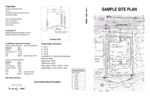 Sec csc cot - SAMPLE SITE PLAN - Newcastle - ci newcastle wa