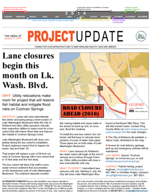 Civil work order format - Cochran Springs Project Update. Cochran Springs - kirklandwa