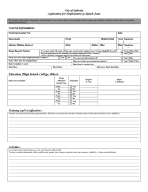 Mom format email - city of ephrata application for splash zone