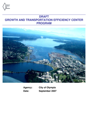 DRAFT GROWTH AND TRANSPORTATION EFFICIENCY CENTER PROGRAM - olympiawa