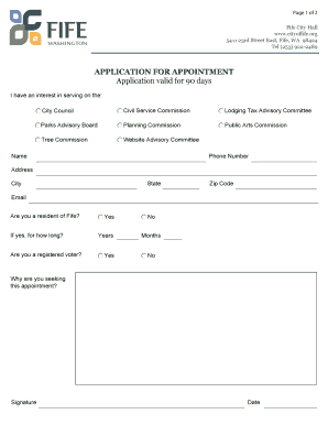 Employment verification letter pdf - APPLICATION FOR APPOINTMENT Application valid for 90 days