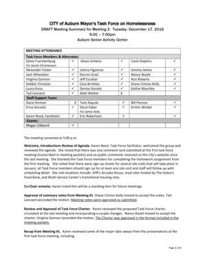 I 94 form sample - CITY of Auburn Mayors Task Force on Homelessness - auburnwa