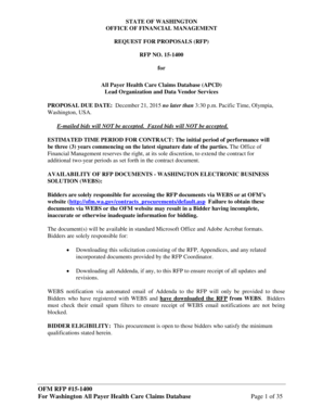 Partnership agreement sample - state of washington office of financial management