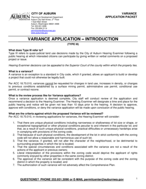 Dd form 1351 - VARIANCE APPLICATION INTRODUCTION - auburnwagov