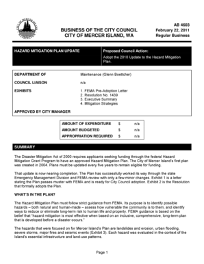 Job satisfaction questionnaire pdf - AB 4603 BUSINESS OF THE CITY COUNCIL February 22 2011 - mercergov