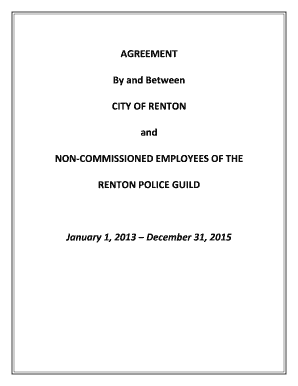 Identity chart template - AGREEMENT By and Between CITY OF RENTON and NON - rentonhistory rentonwa