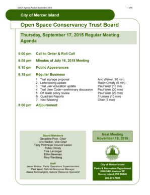 Engineering change order checklist - Open Space Conservancy Trust Board - mercergovorg