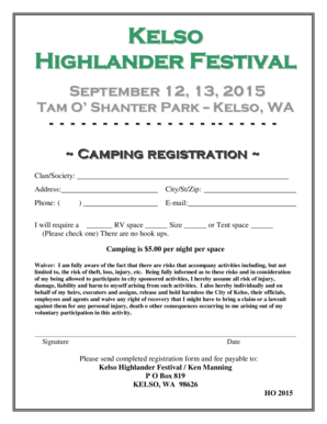 Timeshare cancellation letter - Highlander Festival - kelso