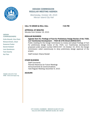 Dd214 example - DESIGN COMMISSION REGULAR MEETING AGENDA - mercergov