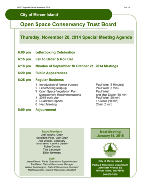 Virginia inspection checklist - Open Space Conservancy Trust Board - mercergov