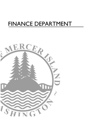 Appraisal examples answers - FINANCE DEPARTMENT - Mercer Island Washington - mercergov