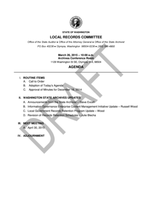 Standard form commercial lease - STATE OF WASHINGTON LOCAL RECORDS COMMITTEE - sos wa