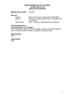 Moving inventory list pdf - Mayor Don Stevens, Charles Pace, Mike Baker - northbonneville