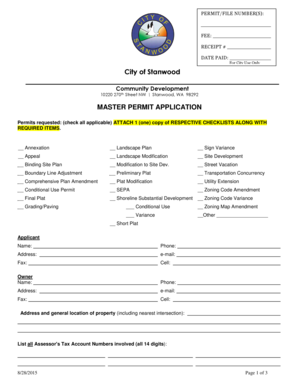 Performance reporting example - For City Use Only City of Stanwood - ci stanwood wa