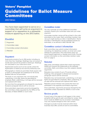 How to make a daily schedule in excel - Voters Pamphlet Guidelines for Ballot Measure Committees - sos wa