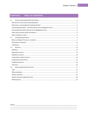 CHAPTER 5 TABLE OF CONTENTS - soswagov - sos wa