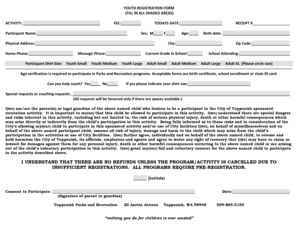 Youth Registration Form