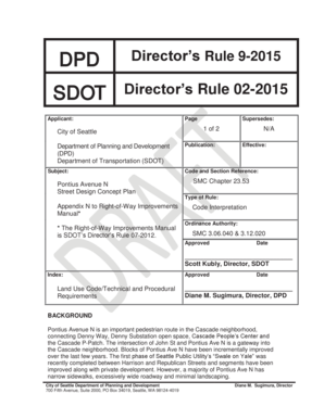 Independent student monthly expense and resource statement - DPD Directors Rule 9-2015 SDOT Directors Rule 02-2015 - seattle