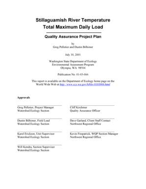 Independent contractor verification letter - Stillaguamish River Temperature TMDL-QAPP - ecy wa