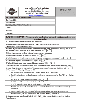 Transport receipt format - Land Use Planning Permit Application - South Bend Washington