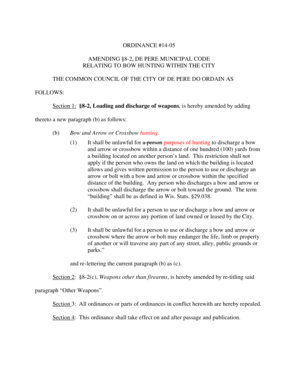 Fillable Online de pere ORDINANCE 14 05 AMENDING 8 2 DE PERE MUNICIPAL Fillable Online de pere ORDINANCE 14 05 AMENDING 8 2 DE PERE MUNICIPAL