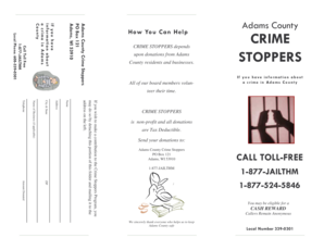 Crime Stoppers Donation Form