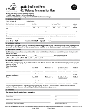 457 Deferred Compensation Enrollment Form