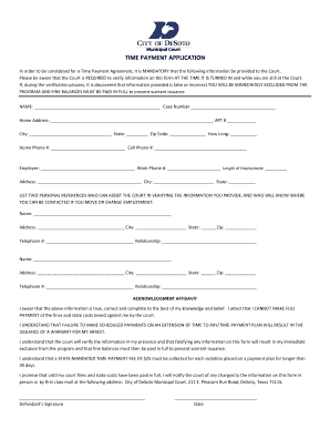 Time Payment Application