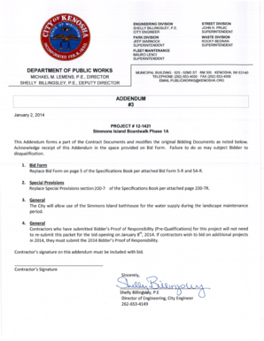 Construction Bid Form