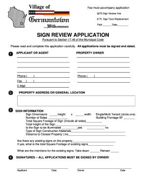 Sign Review Application